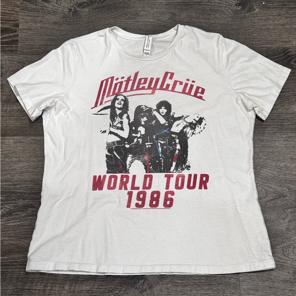 White Motley Crue 80's Rock T-Shirt